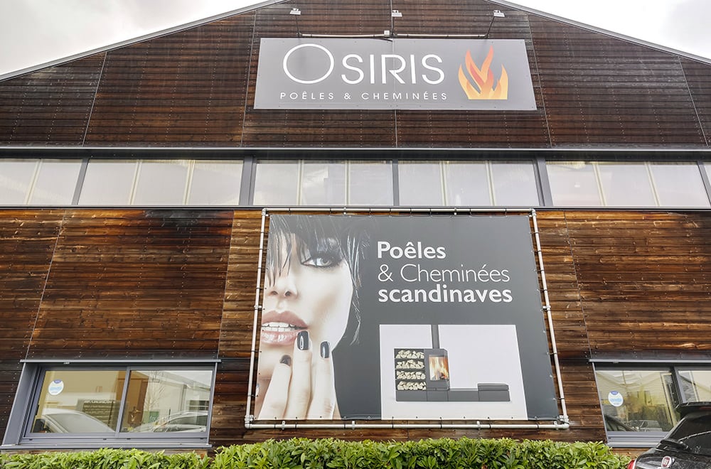 Vue Exterieure de notre magasin Osiris Poêles & Cheminées